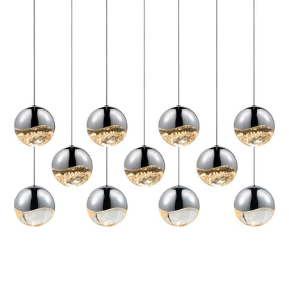 Sonneman Grapes 11 Light 38" Wide LED Suspension Linear Pendant