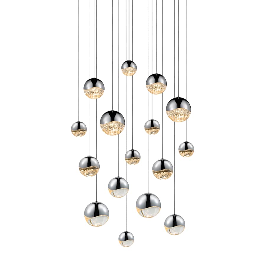 Sonneman Grapes 16 Light 24" Wide LED Suspension Multi Light Pendant