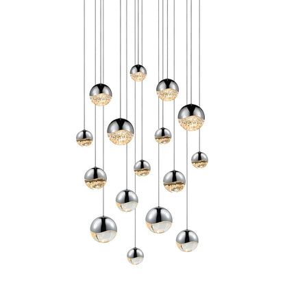 Sonneman Grapes 16 Light 24" Wide LED Suspension Multi Light Pendant