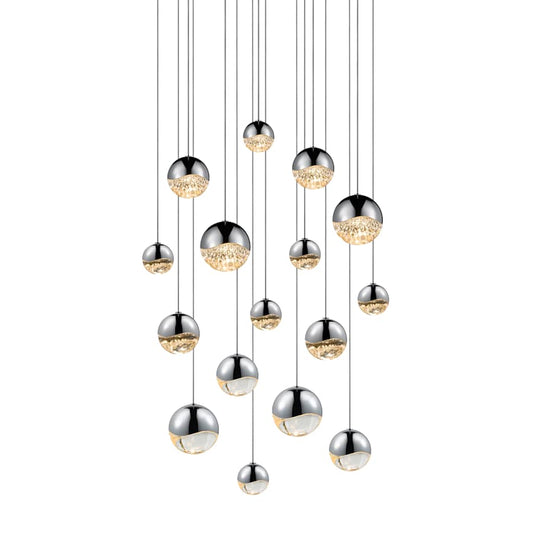 Sonneman Grapes 16 Light 24" Wide LED Suspension Multi Light Pendant