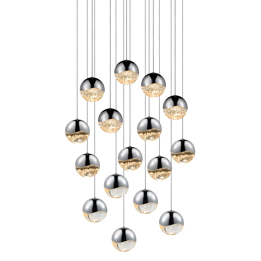 Sonneman Grapes 16 Light 24" Wide LED Suspension Multi Light Pendant