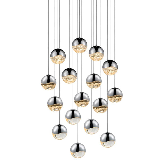 Sonneman Grapes 16 Light 24" Wide LED Suspension Multi Light Pendant