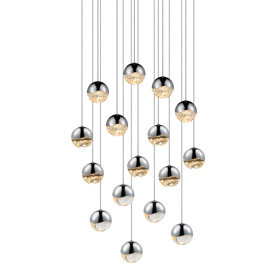 Sonneman Grapes 16 Light 24" Wide LED Suspension Multi Light Pendant