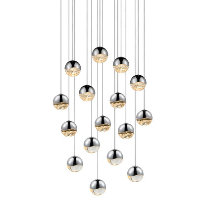 Sonneman Grapes 16 Light 24" Wide LED Suspension Multi Light Pendant