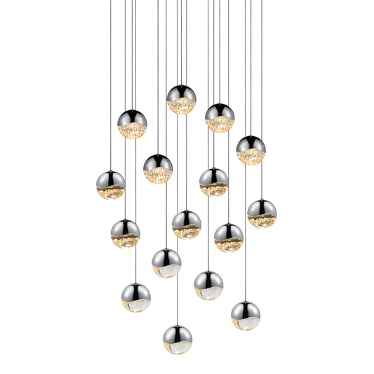Sonneman Grapes 16 Light 24" Wide LED Suspension Multi Light Pendant
