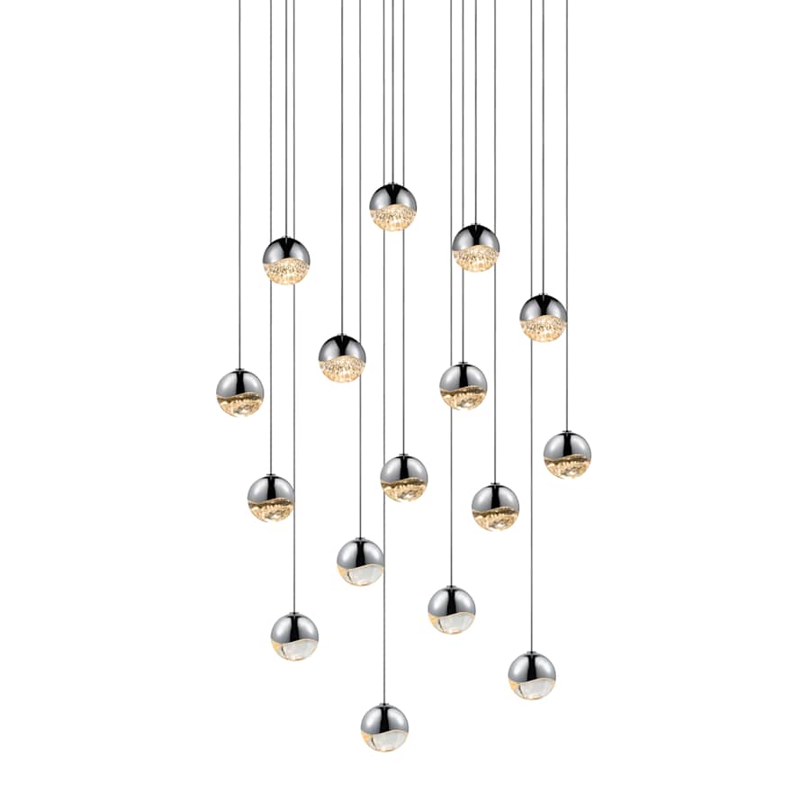 Sonneman Grapes 16 Light 23" Wide LED Suspension Multi Light Pendant