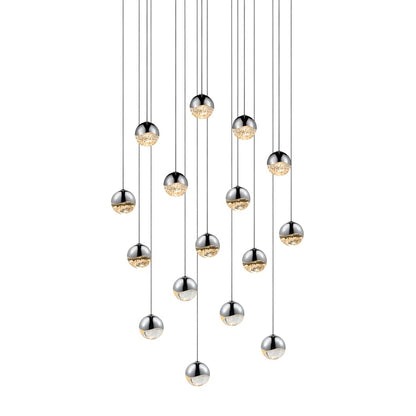 Sonneman Grapes 16 Light 23" Wide LED Suspension Multi Light Pendant