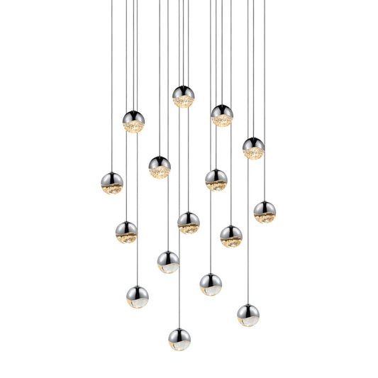 Sonneman Grapes 16 Light 23" Wide LED Suspension Multi Light Pendant