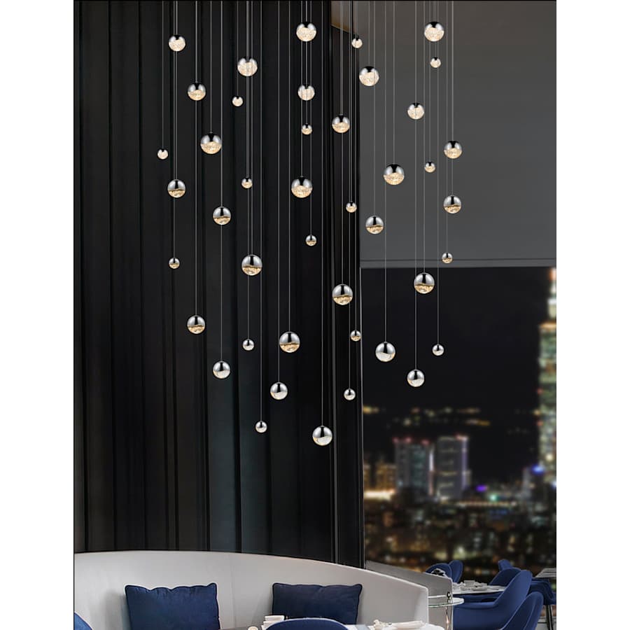 Sonneman Grapes 16 Light 24" Wide LED Suspension Multi Light Pendant