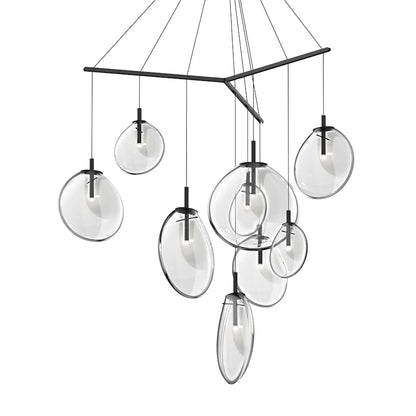 Sonneman Cantina 9 Light 57" Wide Full Sized Pendant