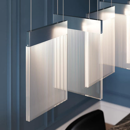 Sonneman V Panels 56" Wide Suspension Linear Pendant