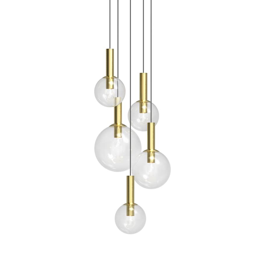 Sonneman Bubbles 5 Light 26" Wide Multi Light Pendant