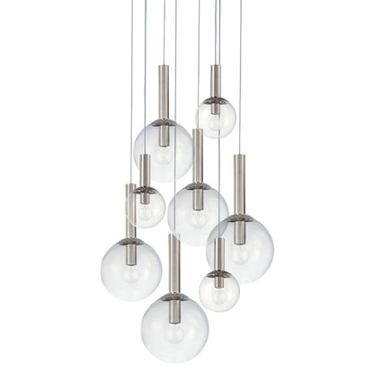 Sonneman Bubbles 8 Light 29" Wide Multi Light Pendant