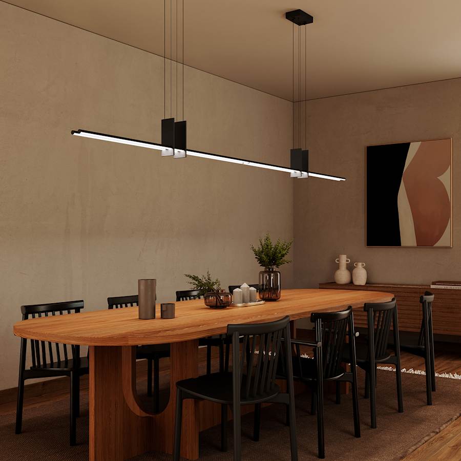 Sonneman Fino Duo 60" Wide Suspension Linear Pendant