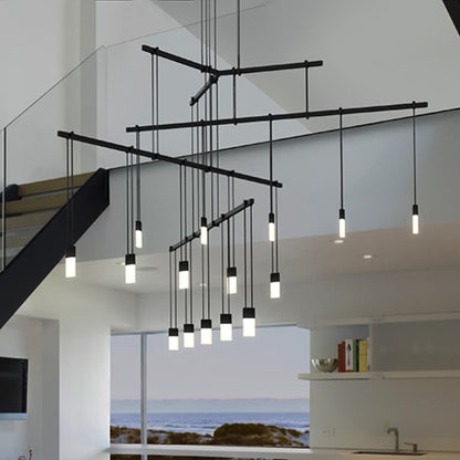 Sonneman Suspenders LED 4-Tier Tri-Bar Multi Light Pendant