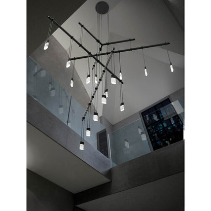Sonneman Suspenders LED 4-Tier Tri-Bar Multi Light Pendant