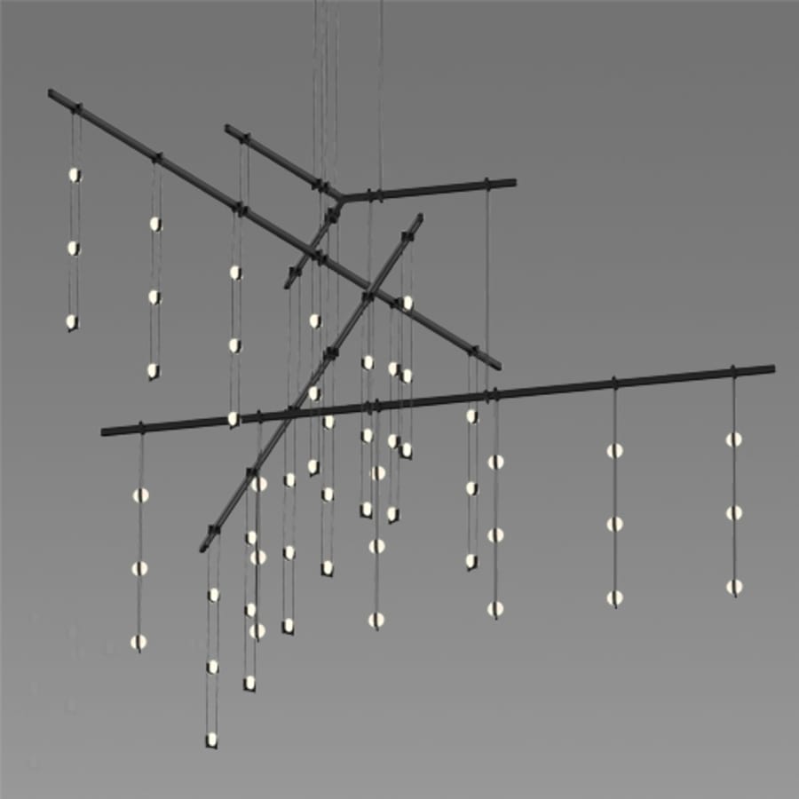 Sonneman Suspenders LED 4-Tier Tri-Bar Multi Light Pendant