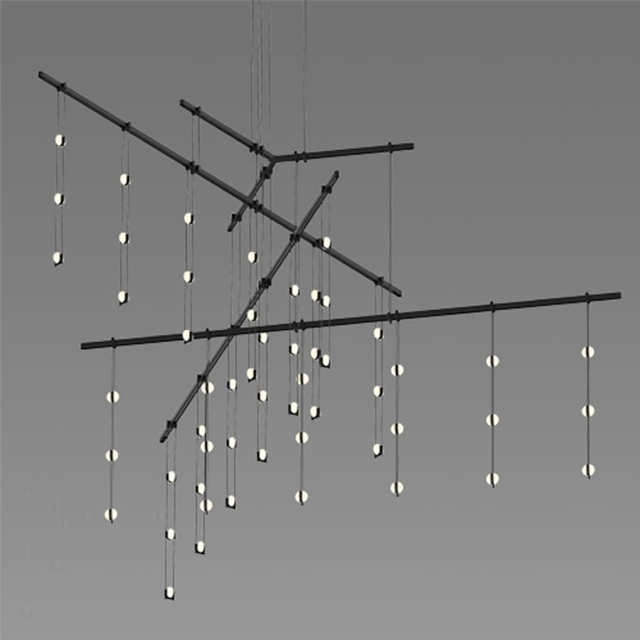 Sonneman Suspenders LED 4-Tier Tri-Bar Multi Light Pendant