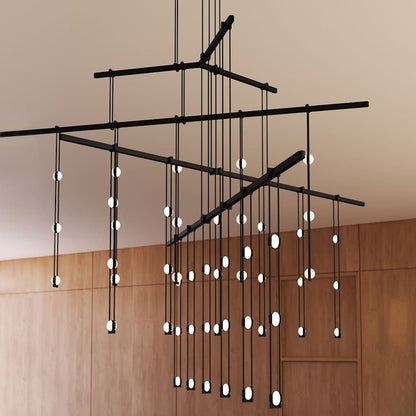 Sonneman Suspenders LED 4-Tier Tri-Bar Multi Light Pendant