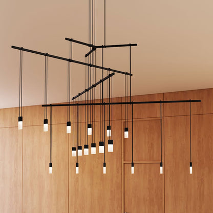 Sonneman Suspenders LED 4-Tier Tri-Bar Multi Light Pendant