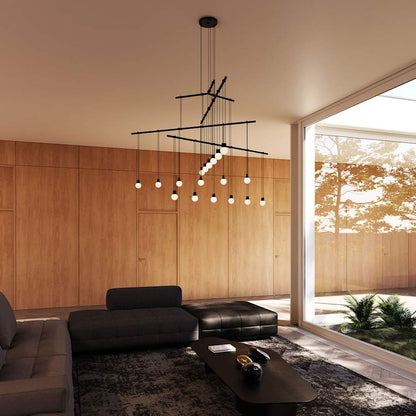 Sonneman Suspenders LED 4-Tier Tri-Bar Multi Light Pendant