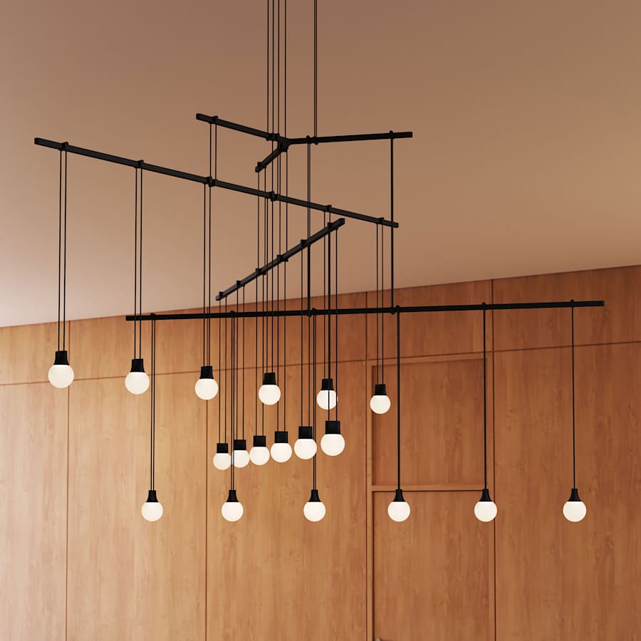 Sonneman Suspenders LED 4-Tier Tri-Bar Multi Light Pendant