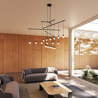 Sonneman Suspenders LED 4-Tier Tri-Bar Multi Light Pendant