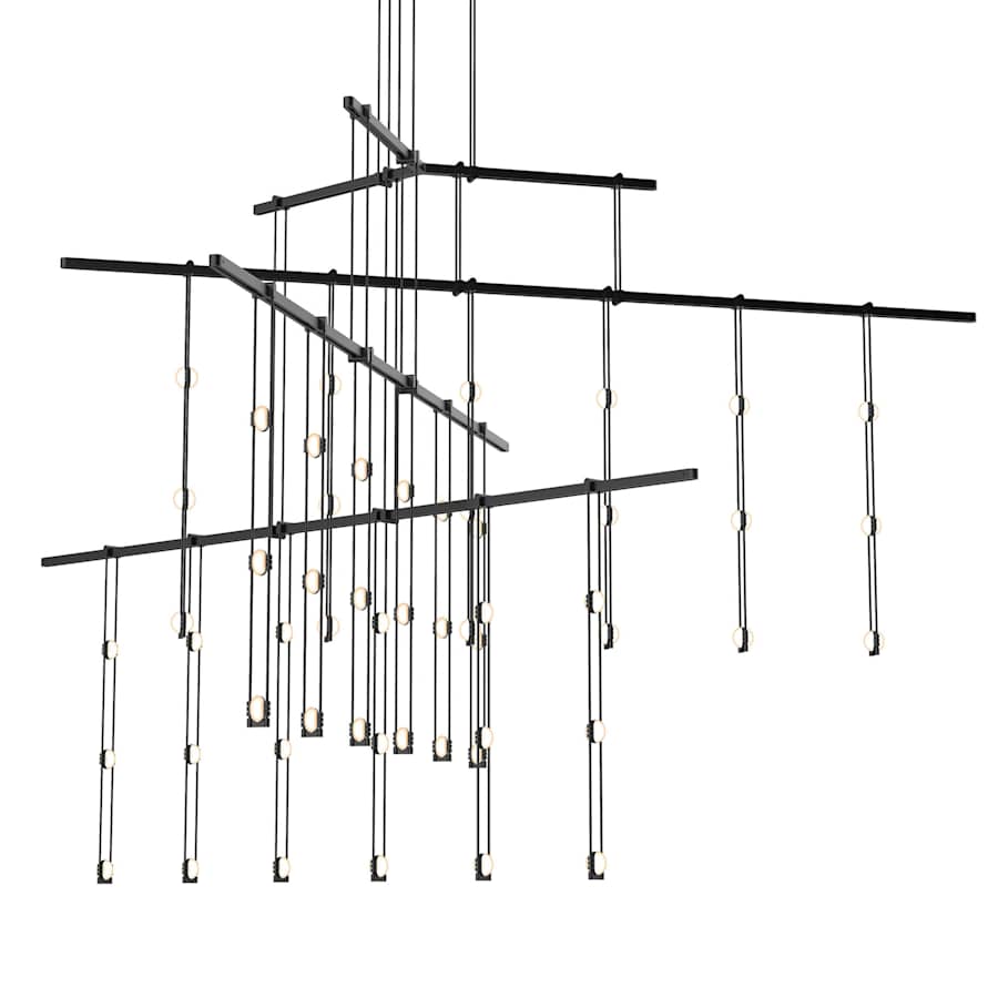 Sonneman Suspenders LED 4-Tier Tri-Bar Multi Light Pendant