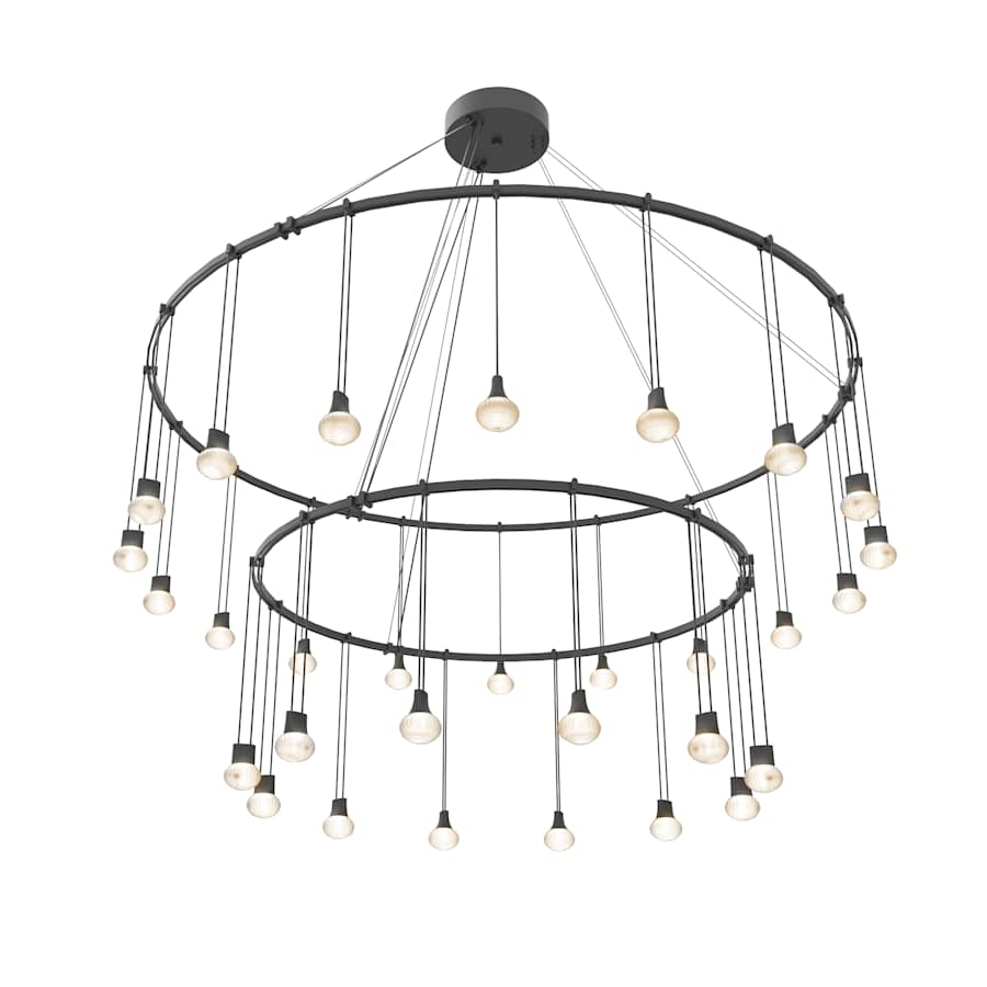 Sonneman Suspenders LED Double Ring Multi Light Pendant
