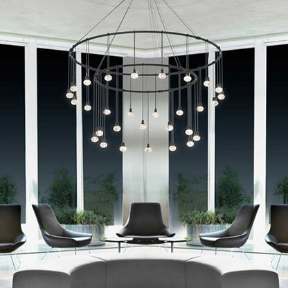 Sonneman Suspenders LED Double Ring Multi Light Pendant