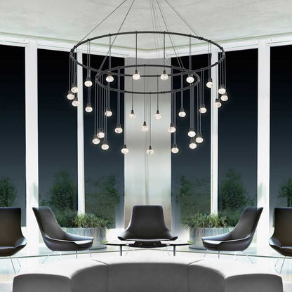 Sonneman Suspenders LED Double Ring Multi Light Pendant