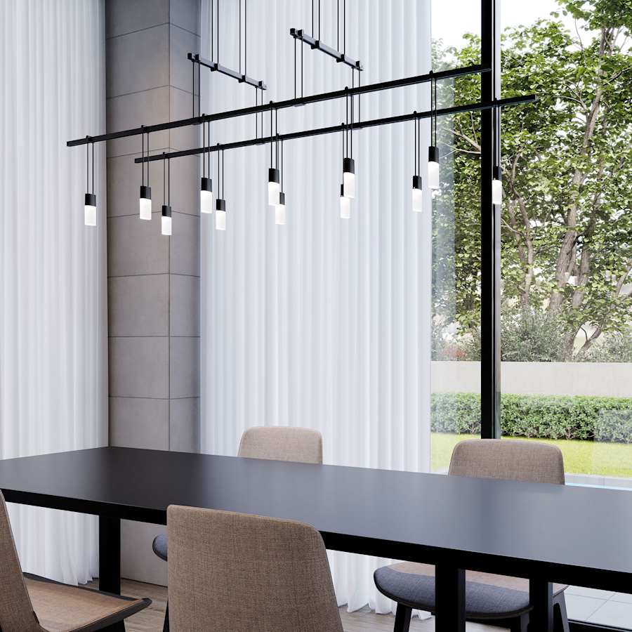 Sonneman Suspenders LED 2-Tier Tandem Linear Pendant