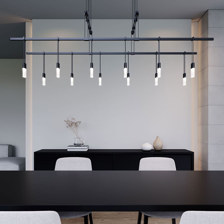 Sonneman Suspenders LED 2-Tier Tandem Linear Pendant