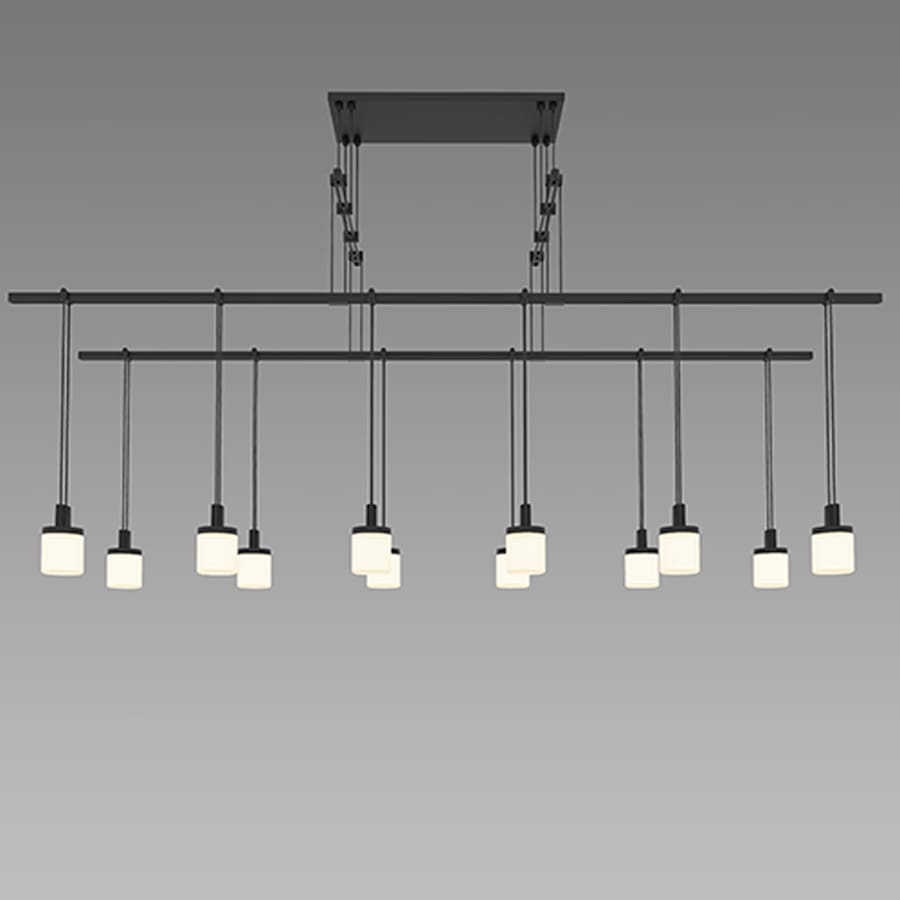 Sonneman Suspenders LED 2-Tier Tandem Linear Pendant