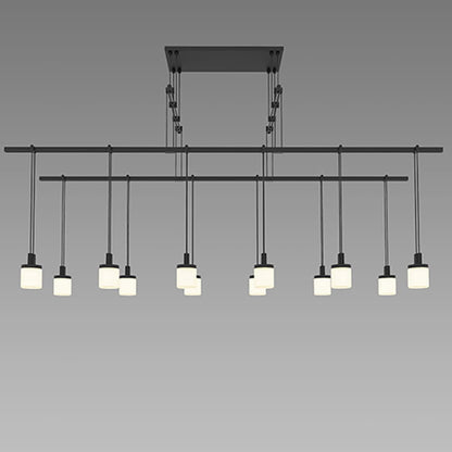 Sonneman Suspenders LED 2-Tier Tandem Linear Pendant
