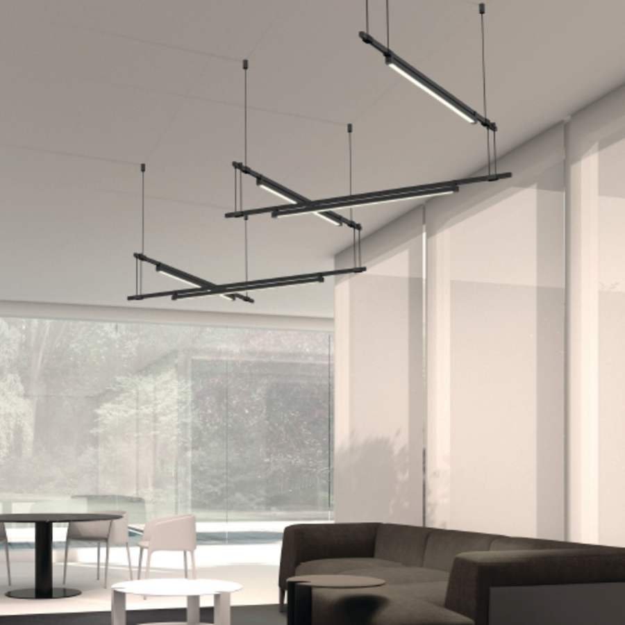 Sonneman Suspenders LED 5-Bar Zig Zag Multi Light Pendant