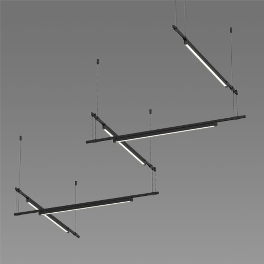 Sonneman Suspenders LED 5-Bar Zig Zag Multi Light Pendant