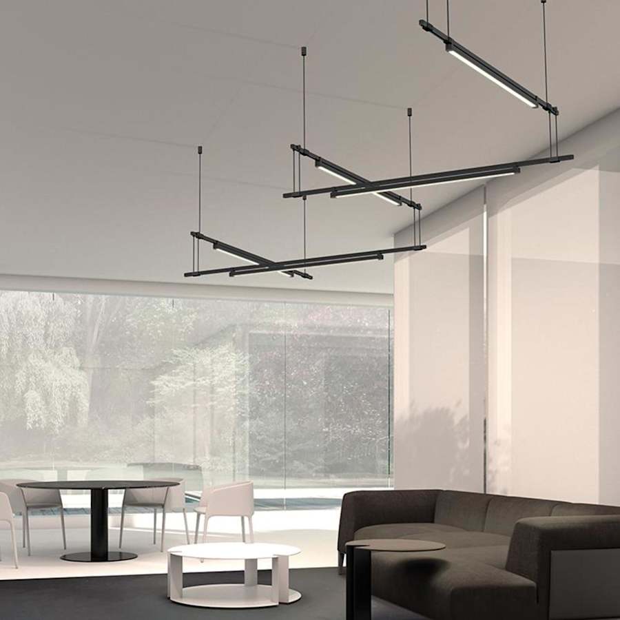 Sonneman Suspenders LED 5-Bar Zig Zag Multi Light Pendant