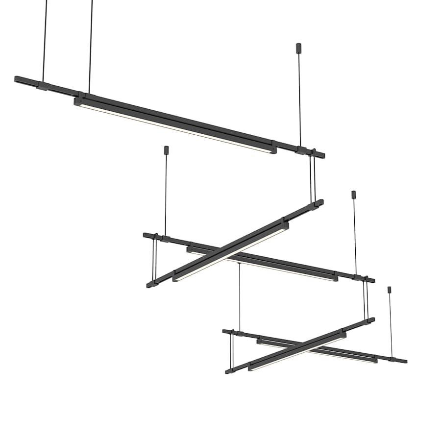 Sonneman Suspenders LED 5-Bar Zig Zag Multi Light Pendant