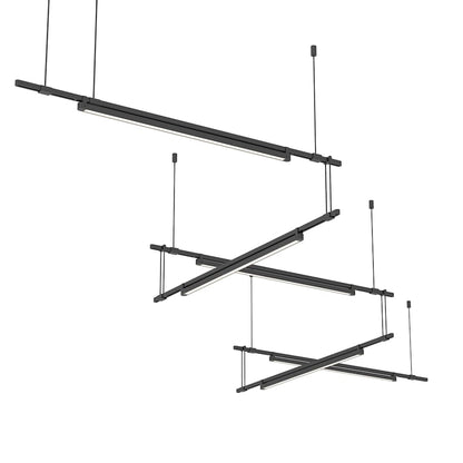 Sonneman Suspenders LED 5-Bar Zig Zag Multi Light Pendant