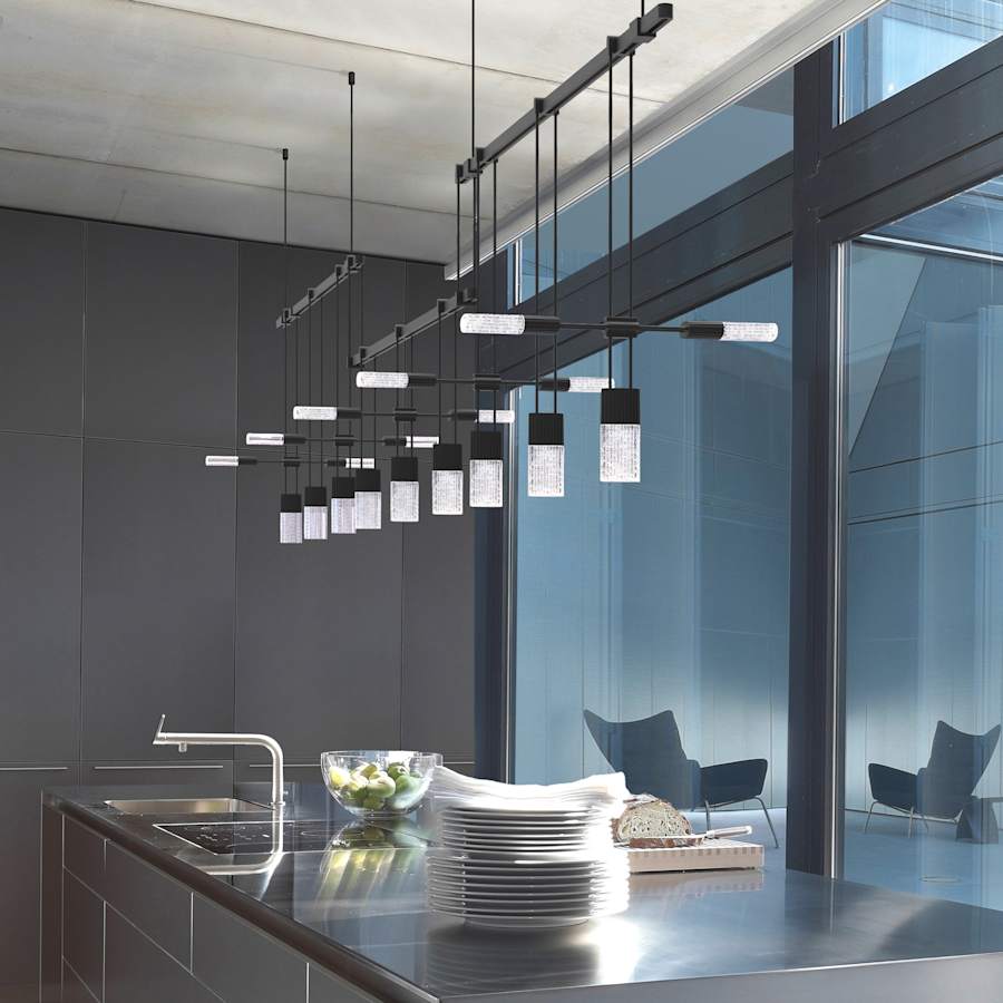 Sonneman Suspenders LED 3-Bar Offset Linear Pendant