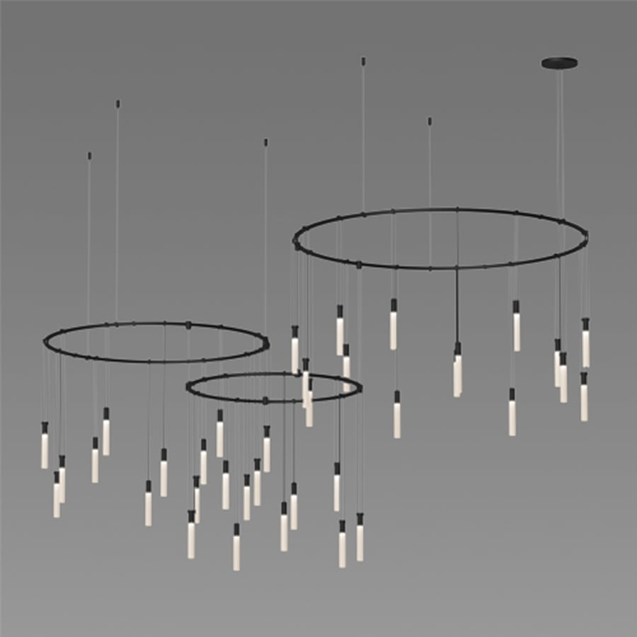 Sonneman Suspenders LED 3-Bar Offset Ring Multi Light Pendant