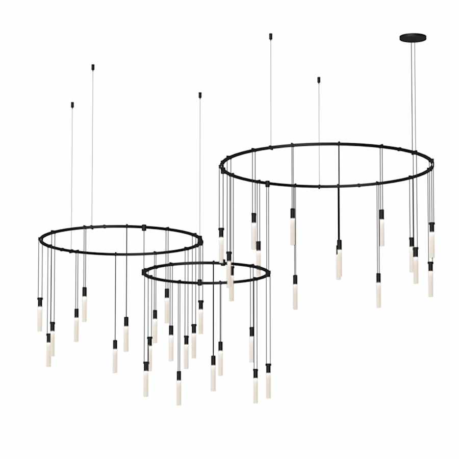 Sonneman Suspenders LED 3-Bar Offset Ring Multi Light Pendant