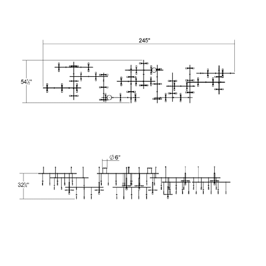 Sonneman Suspenders 4-Tier Gallery Matrix LED Lighting System