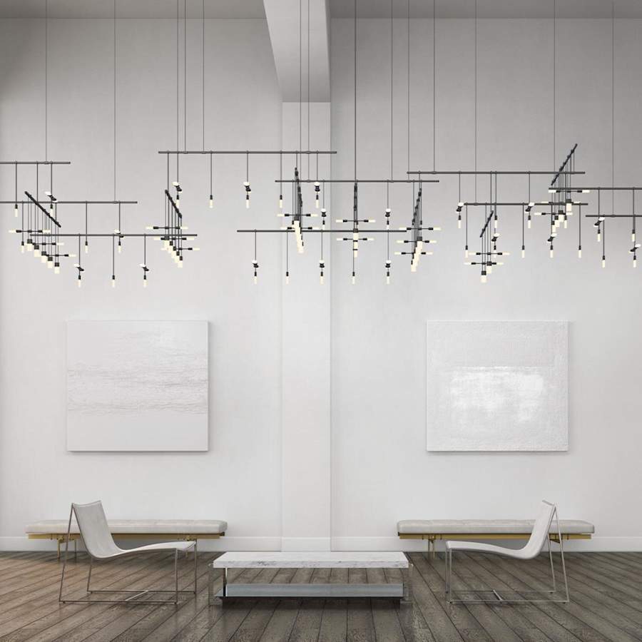Sonneman Suspenders 4-Tier Gallery Matrix LED Lighting System