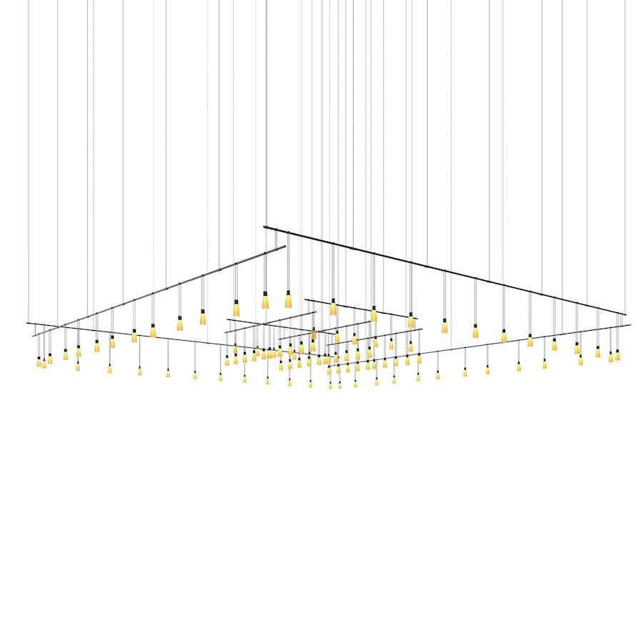 Sonneman Suspenders 220" Wide Suspension Pendant