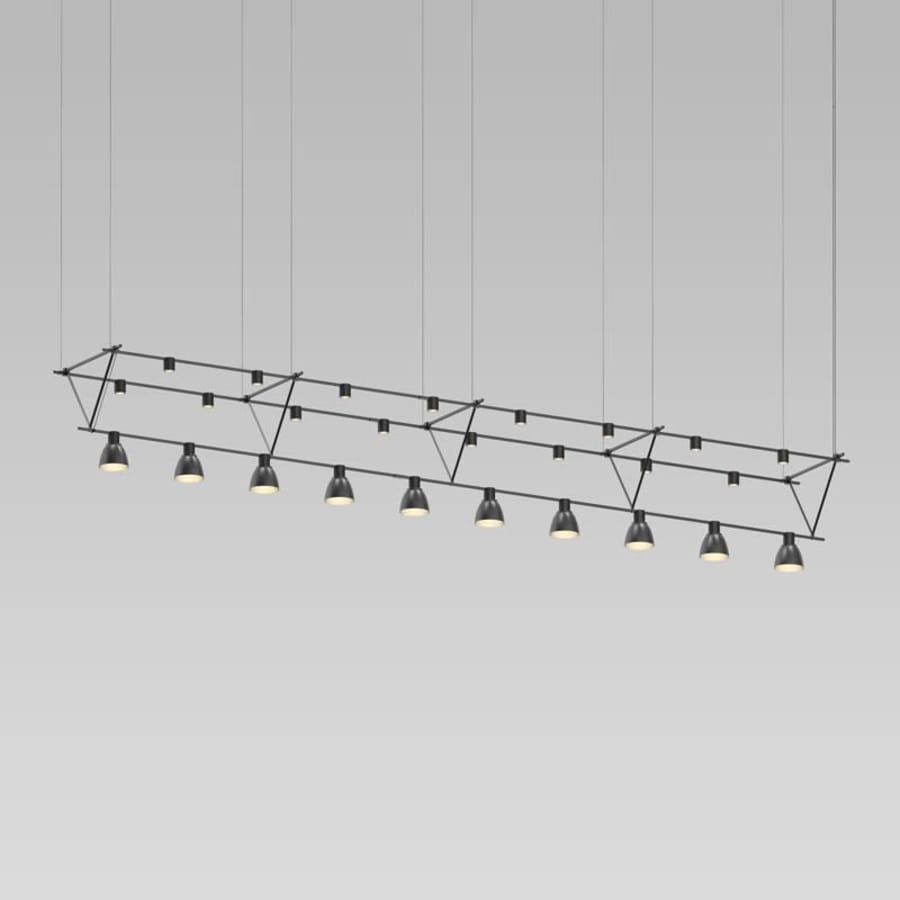 Sonneman Suspenders 10 Light 170" Wide LED Linear Chandelier