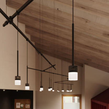 Sonneman Suspenders 25 Light 85" Wide LED Suspension Multi Light Pendant