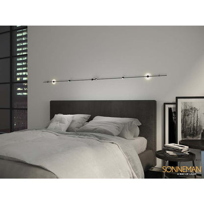 Sonneman Suspenders 4 Light 146" Tall LED Wall Sconce