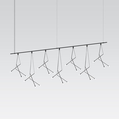Sonneman Suspenders 21 Light 97" Wide LED Linear Chandelier